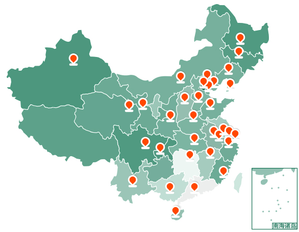 園林設(shè)備銷(xiāo)售網(wǎng)絡(luò)地圖配圖